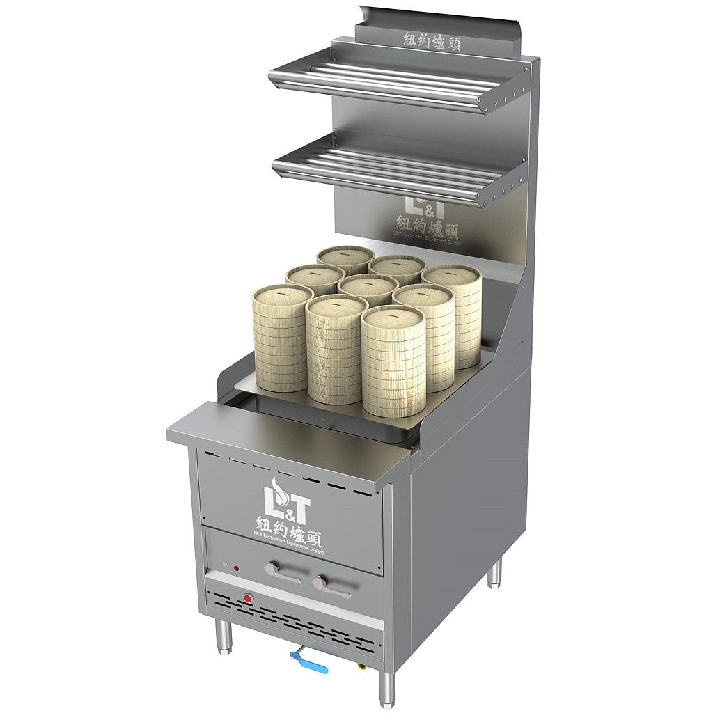 26" Square Top Plate Dim Sum Steam King with Water Refill Automatically and Interchangeable Top Kit Option