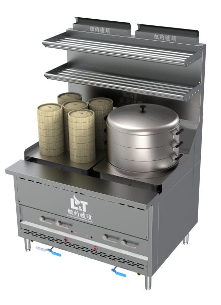48" Interchangeable Steam Range with Bao Steamer+5 Dim Sum Cooker