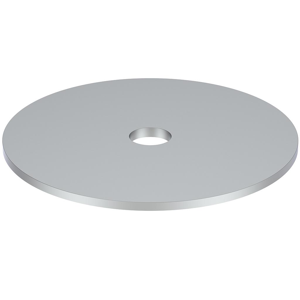 84"x1.2" Hot Roll Round Plate, Finish Polish